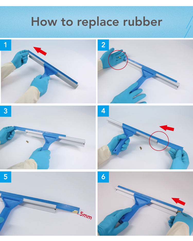 CT 2 In 1 Combo Window Squeegee - Cleanic Cleaning Equipment